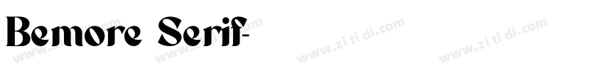 Bemore Serif字体转换